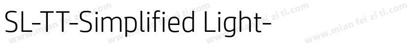 SL-TT-Simplified Light字体转换